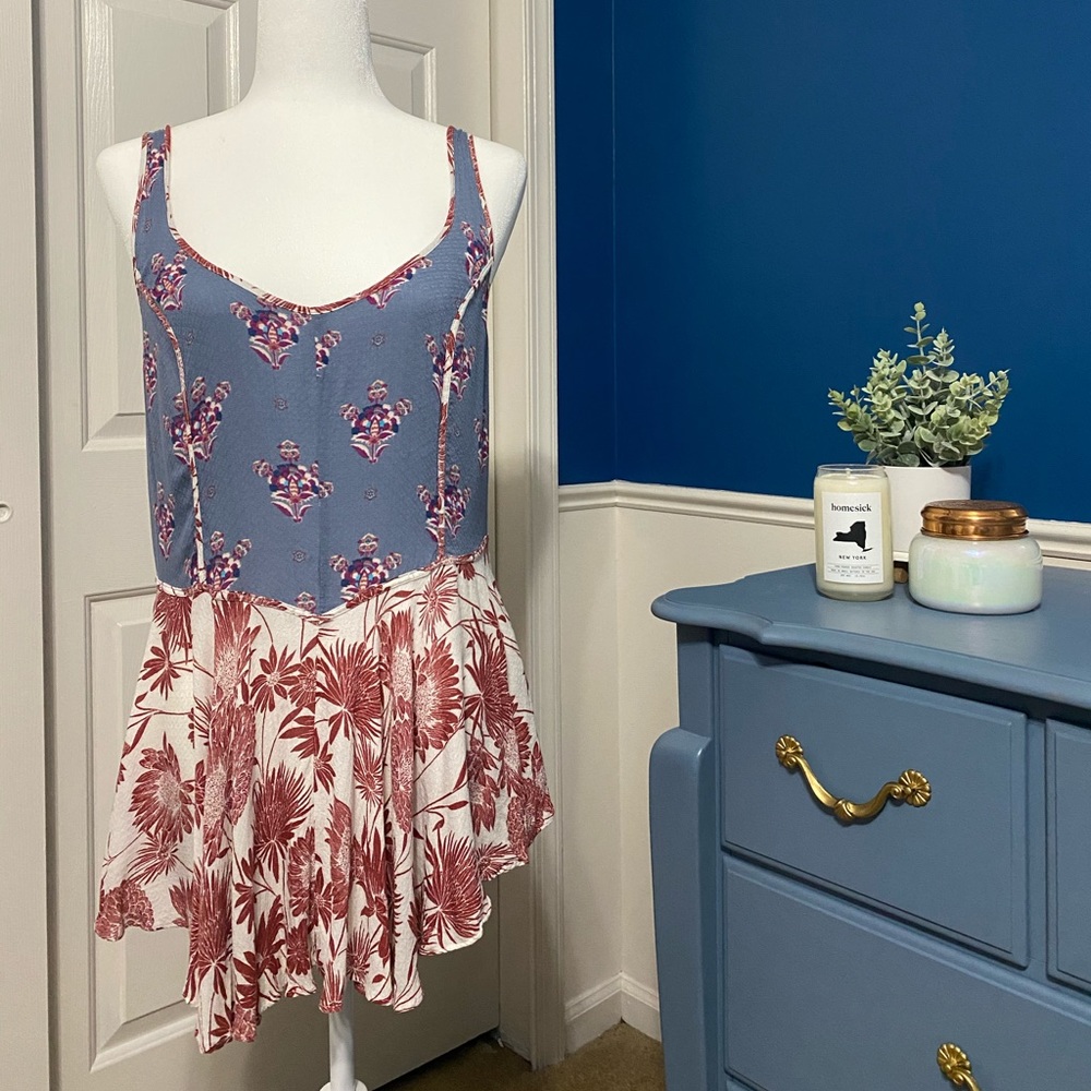 Free People Mixed Print Tank